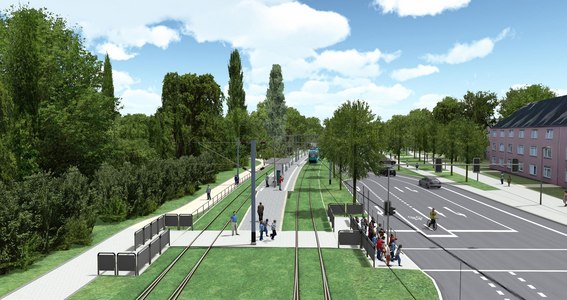 neue Haltestelle Schäfflestraße