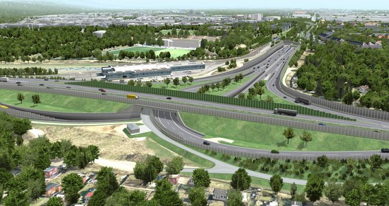 künftiges Autobahndreieck Erlenbruch