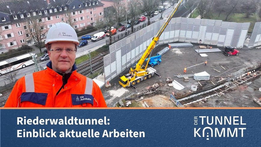 Riederwaldtunnel: Laufende Vorarbeiten im Bereich des westlichen Tunnelportals